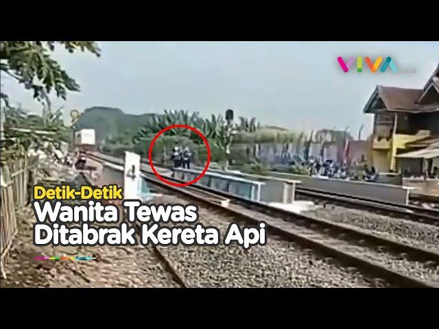 TRAGIS! Lagi Asyik Selfie, Wanita Ini Diterjang Kereta Api