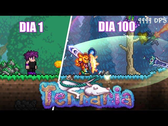 PASE 100 DIAS COMO MELEE EN TERRARIA MODO MAESTRO