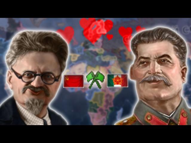 How to unite Stalin and Trotsky into 1 alliance in Hoi4?