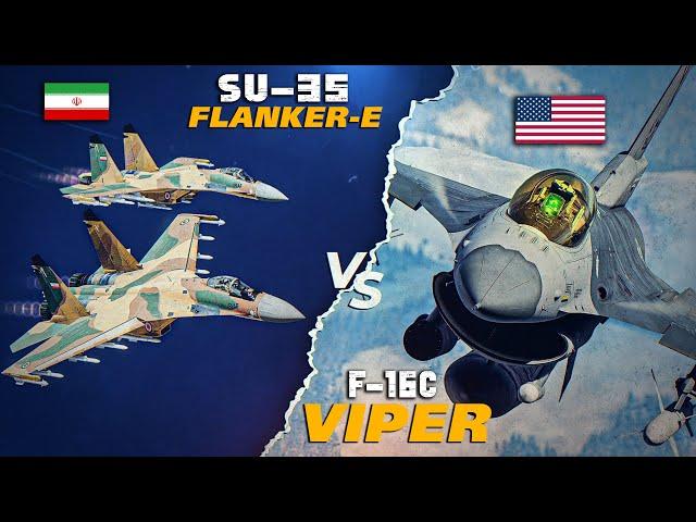 Outmatched | F-16C Viper Vs Iranian Su-35 Flanker-E | Digital Combat Simulator | DCS |