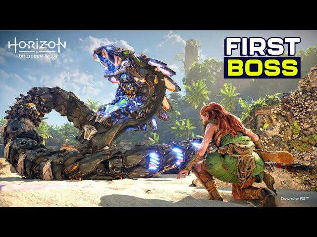 Horizon Forbidden West - First Boss Fight (PS5 Gameplay)