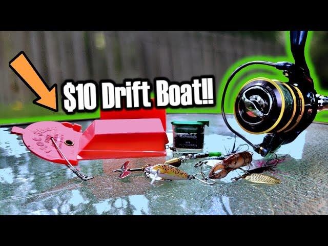 How to Catch Trout with a Side Planer -- Troll Lures From the Shore!