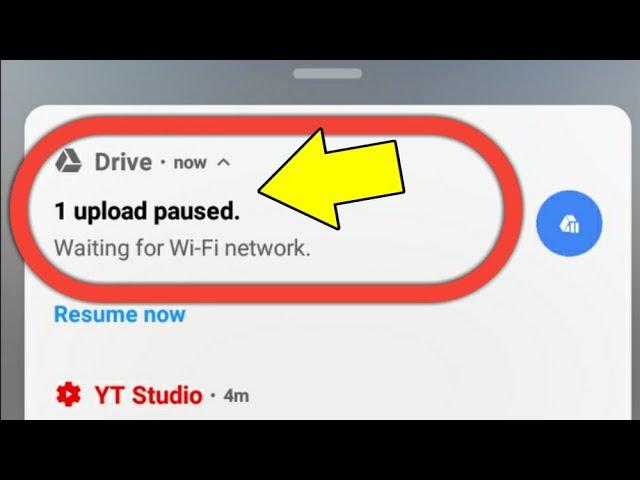 Google Drive Upload Problem | Google Drive Pause Upload | Google Drive Waiting For Wifi Problem