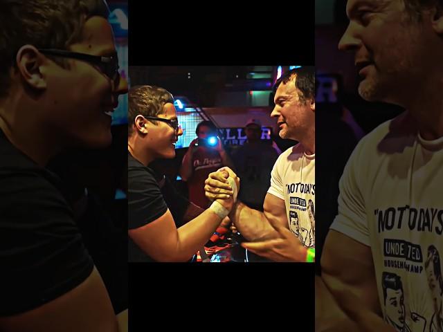 Devon sent Schoolboy to kindergarten #armwrestling #devonlarrat #viral #shorts