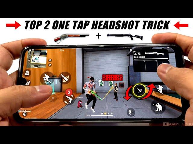 Best One Tap Headshot Trick  Handcam  [ M1887 + M1014 ] New Headshot Trick Free Fire "