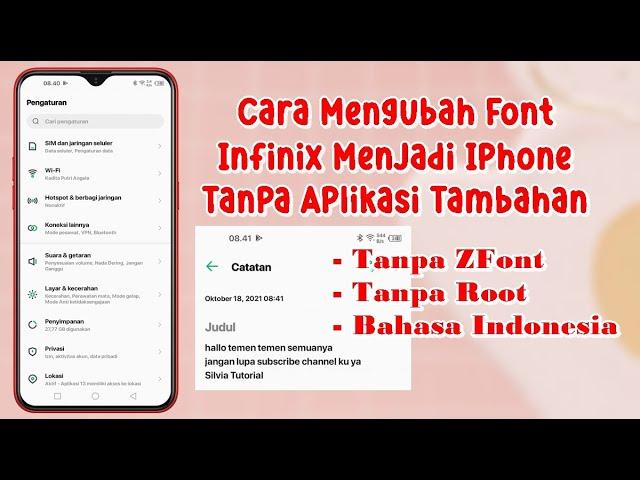 Cara Mengubah Font Infinix Menjadi Iphone Tanpa Aplikasi