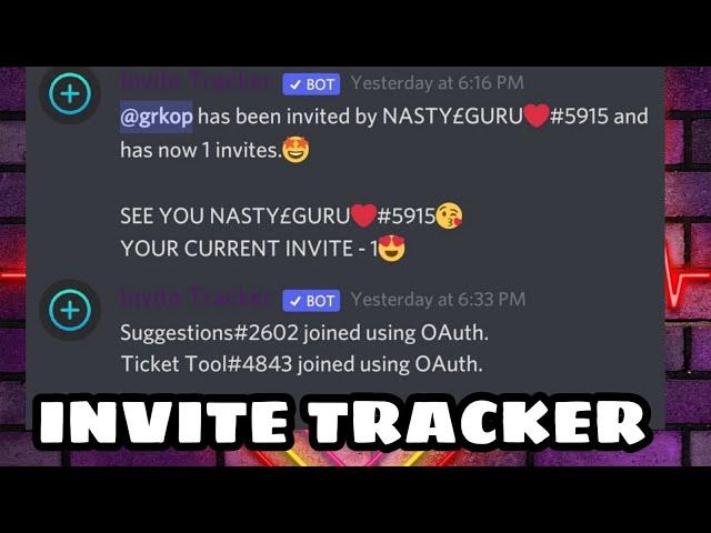 HOW TO ADD INVITE TRACKER IN YOUR MOBILE | DISCORD | HINDI | NASTY GURU GAMING