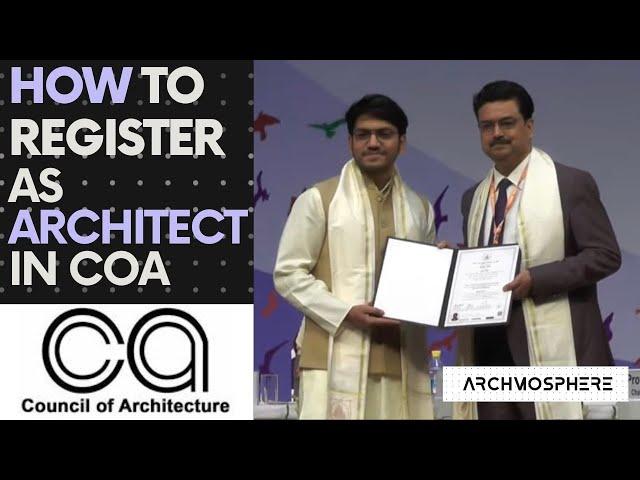 How to Register as an Architect in India | COA | Registration process updated 2024