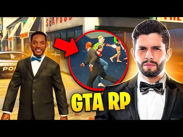 VIREI O WILL SMITH E DEI TAPA EM GERAL NO GTA RP!!