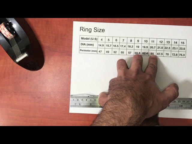 The Easiest and Fastest way to know your Ring size