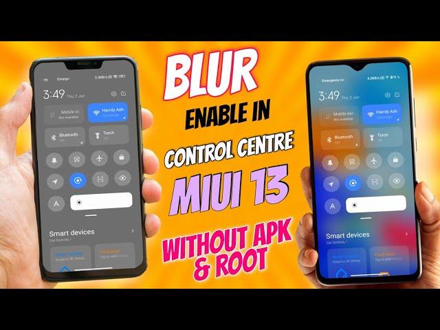 ENABLE Background Blur Miui 12 Control Centre Without Apk & Root | Miui 13 Control Center Working 