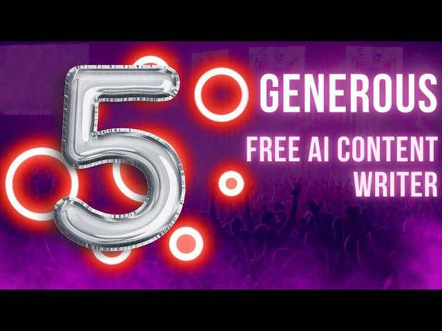 5 Best Free AI Content Text Generator Tools