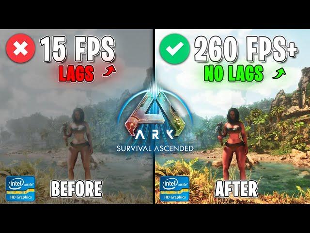 Ark Survival Ascended - BEST SETTINGS for MAX FPS - Fix FPS Drops & Lags!