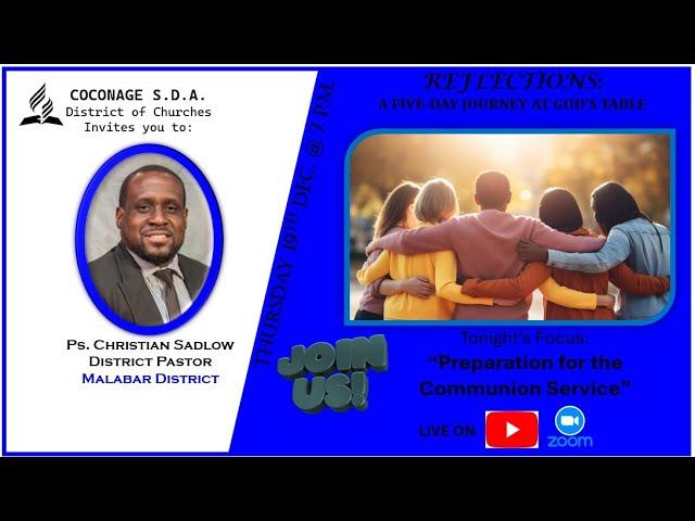 Coconage Seventh-day Adventist, Communion Reflections Series Live Stream