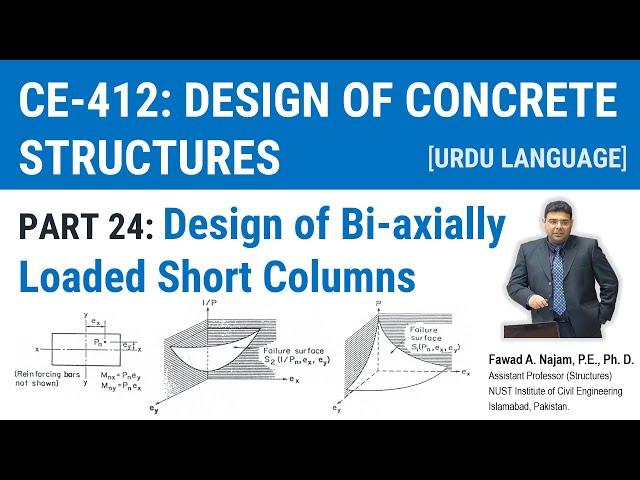 24 - Design of Bi-axially Loaded Short Columns - Equivalent Eccentricity Method, Load Contour Method