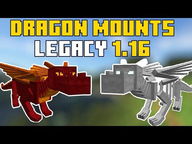 DRAGON MOUNTS LEGACY - ЕЗДОВЫЕ РУЧНЫЕ ДРАКОНЫ | ОБЗОР МОДОВ НА МАЙНКРАФТ