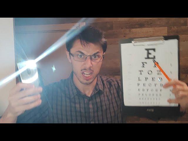 ASMR Cringey Weird AF Eye Exam Roleplay (Fast & Chaotic Personal Attention)