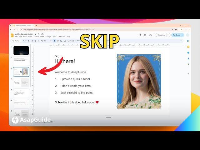 How to Skip a Slide in Google Slides