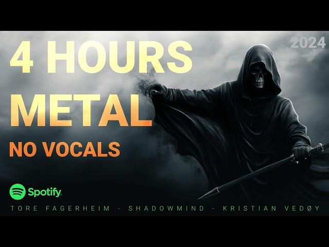 4 Hours of Metal - No Vocals - 2024 Mix // Metalcore // Melodeath // Rock - Track List