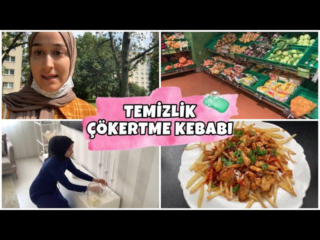 ‍️MÜŞTERİYE GİTTİM |  GÜNLÜK TEMİZLİK |  ÇÖKERTME KEBABI YAPTIM