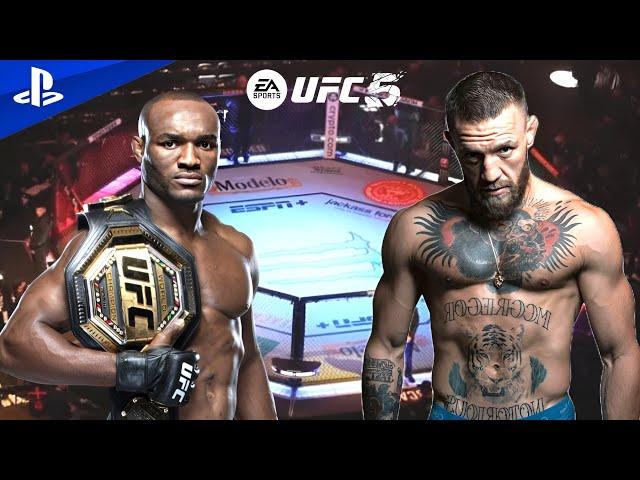 Conor McGregor Vs Kamaru Usman FULL FIGHT (UFC 5 Simulation) PS5