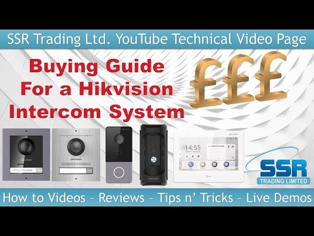 Hikvision IP PoE Video Intercom System Buyers Guide for Doorbell Home Shop Office 2022