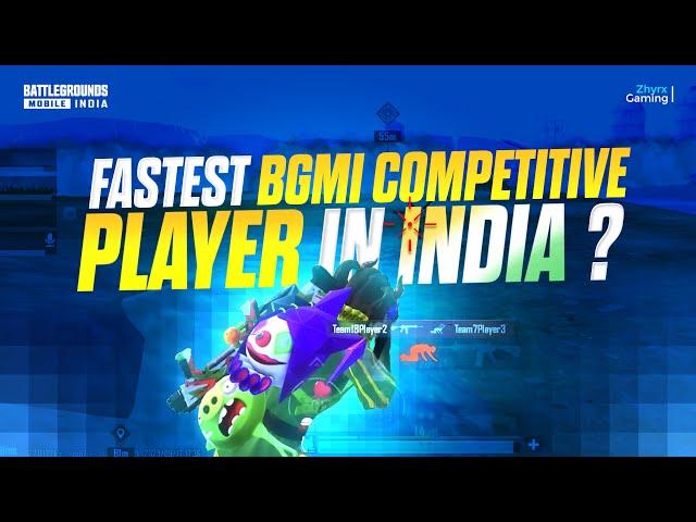 FASTEST BGMI COMPETITIVE PLAYER IN INDIA?  | 4 FINGER + GYRO | #BGMI CLIPS