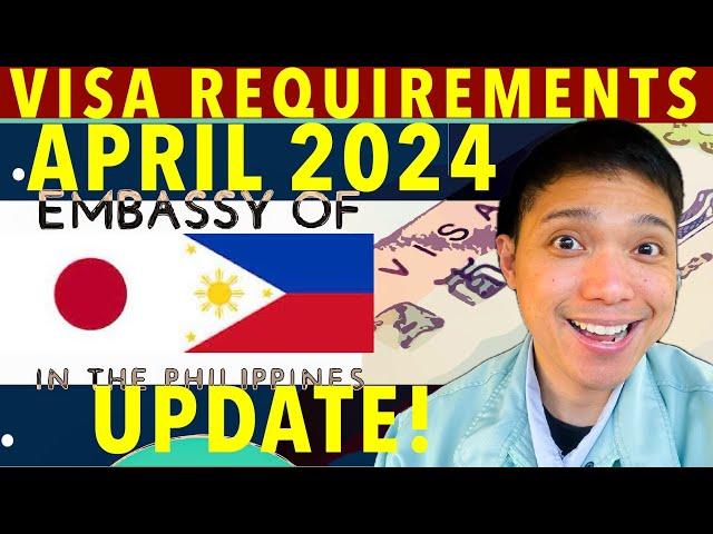  JAPAN VISA LATEST REQUIREMENTS (APRIL 2024) BY EMBASSY OF JAPAN IN TH PHILIPPINES #japantravel