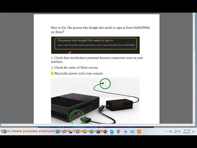Fix The person who bought this needs to sign in Error 0x803f9006 on Xbox