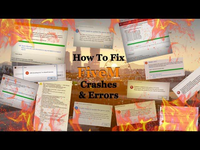 HOW TO FIX ALL ERRORS AND CRASHES ON #FiveM (2024 STILL WORKING)