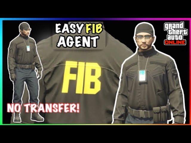 Easy FIB Special Agent Outfit Tutorial (No Transfer) (GTA Online)