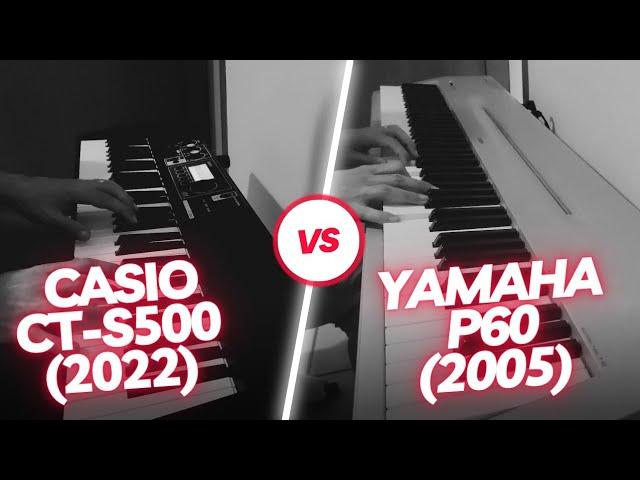 CASIO CT-S500 (2022) vs YAMAHA P60 DIGITAL PIANO (2005) SOUND COMPARISON