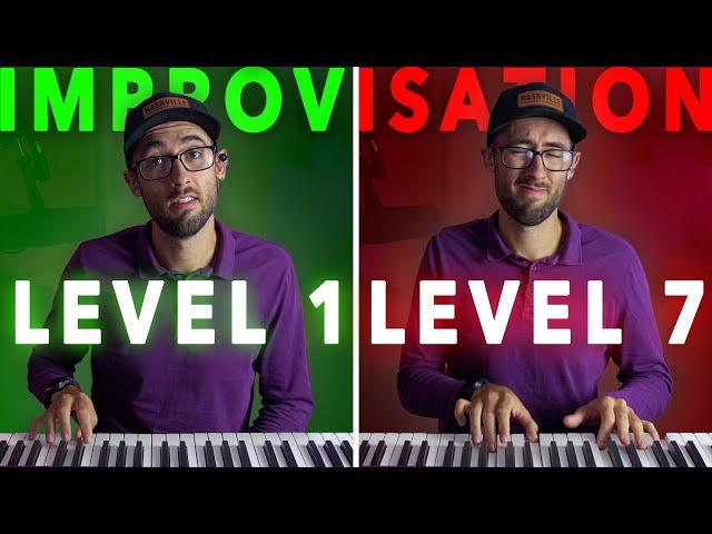 How to Improvise On The Piano in 7 LEVELS!