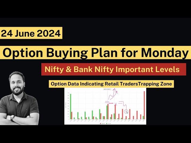 NIFTY PREDICTION FOR TOMORROW & BANKNIFTY ANALYSIS FOR 24 June 2024 | MARKET ANALYSIS FOR TOMORROW