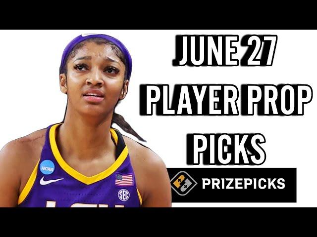 WNBA PRIZEPICKS TODAY | 6 BEST PROP PICKS | THURSDAY | 6/27/2024 | BEST PROPS | NBA BETTING |