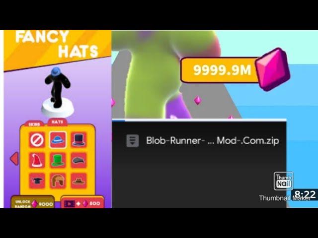 How to get unlimited diamond in Blob Runner 3d // New trick // Blob Runner mod apk