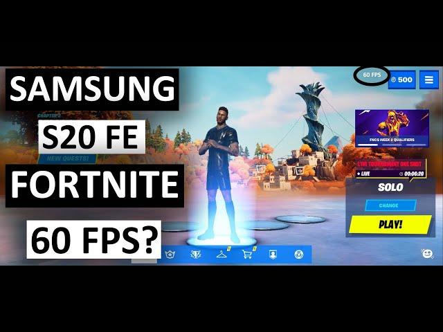 So how is Fortnite's new 60 FPS feature on the Samsung Galaxy S20 FE? | Azaad's Gaming |