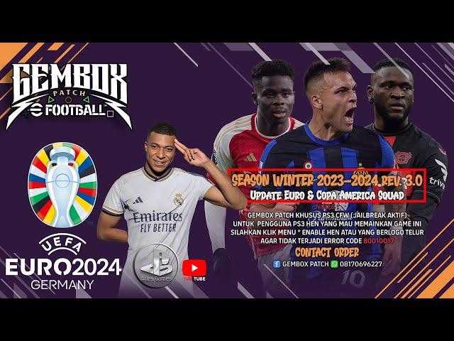 GEMBOX PATCH WINTER 2024 - UPDATE REV 3 | PES 2018 PS3 | REVIEW