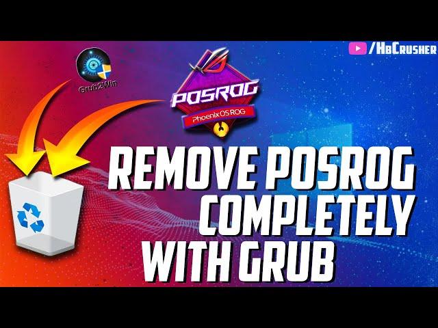 How To Remove Phoenix OS ROG Completely From Windows Dual Boot | Uninstall Any Version | Phoenix OS