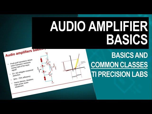 Audio amplifier basics