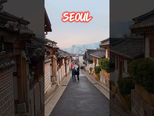 A walk in Bukchon Hanok Village in Seoul #shorts #seoul #korea