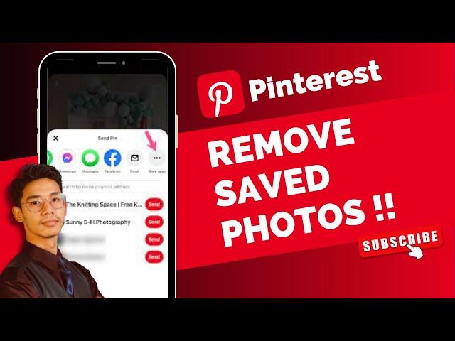 How to Remove Saved Photos in Pinterest !