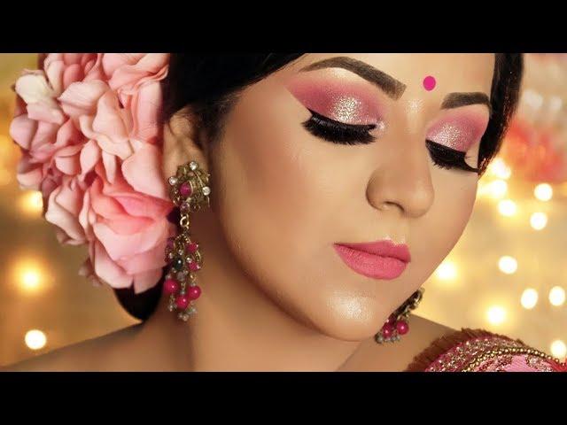 Glamorous Diwali Look 2018 | Holographic Glitter Makeup