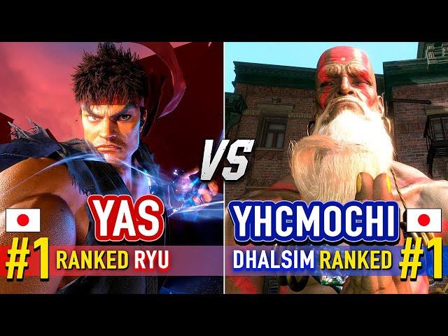 SF6  YAS (#1 Ranked Ryu) vs YHCMOCHI (#1 Ranked Dhalsim)  Street Fighter 6 High Level Gameplay