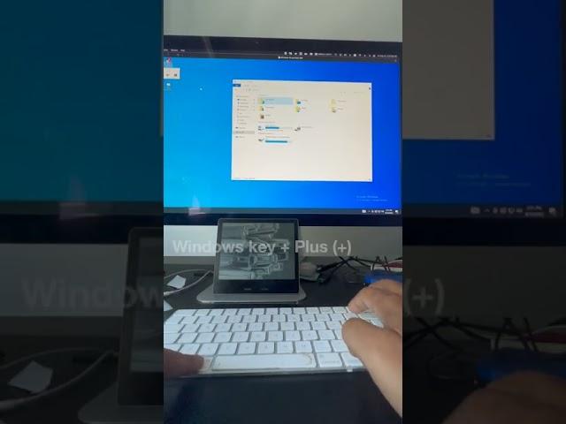 zoom in and out the screen quickly in a windows pc