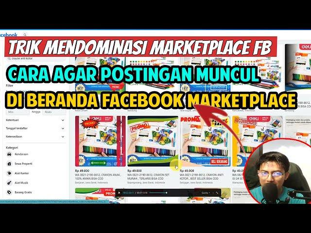 🟡CARA AGAR POSTINGAN MARKETPLACE FACEBOOK MUNCUL DIBERANDA MARKETPLACE & DILIHAT BANYAK ORANG