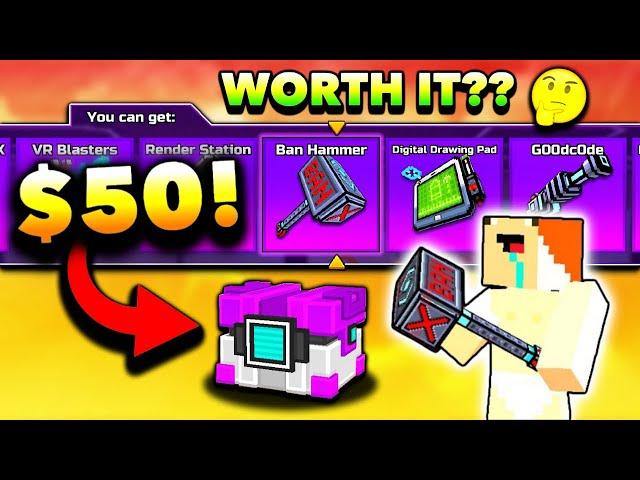 I Spent $50 on NEW Developer Lottery in Pixel Gun 3D...Worth It? (New Update 18.0 Weapons)