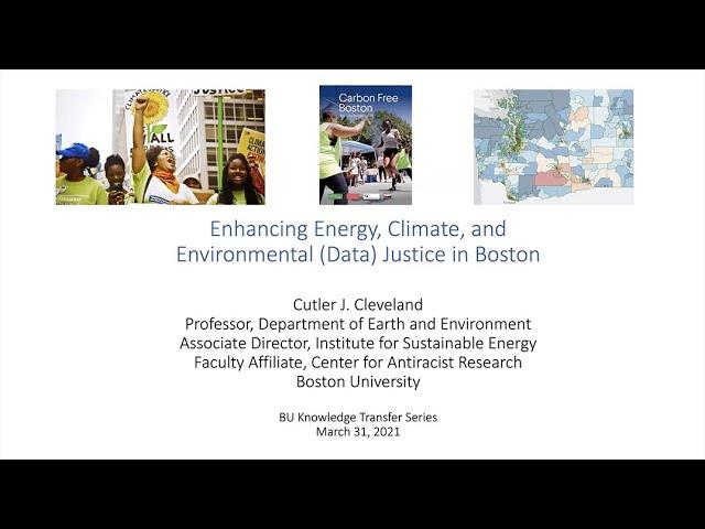 Enhancing Energy, Climate, and Environmental (Data) Justice in Boston