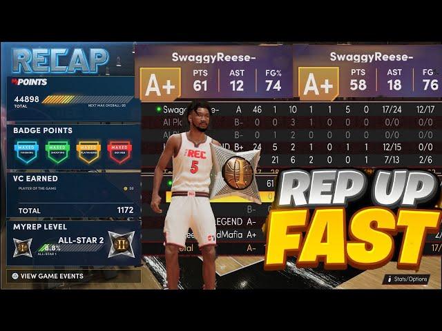 FASTEST WAY TO REP UP ON 2K21 NEXT GEN / HOW TO REP UP FAST FOR ALL BUILDS / BEST REP METHOD ON 2K21