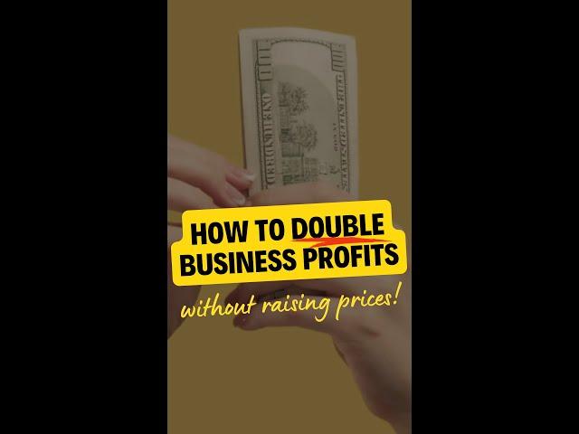 How To Double Profits Without Raising Prices #shorts #business #entrepreneur #johnpauliwuoha #tips